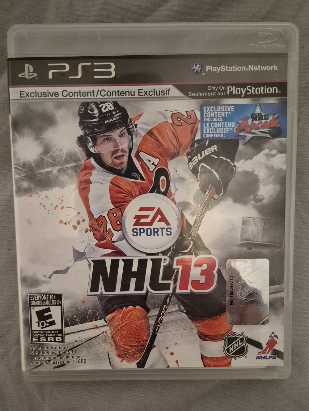 NHL 13 PS3 Game - Orange